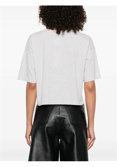 t-shirt johnny cropped donna grigia ANINE BING | A-08-11449GRY1